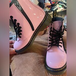 Dr. Martens 1460 smooth leather lace-up boots in pink